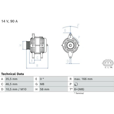 generátor BOSCH 0 986 085 660