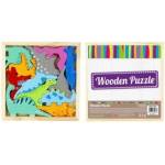 Mega Creative Wooden Dinosaur Kladanka 12 Elements