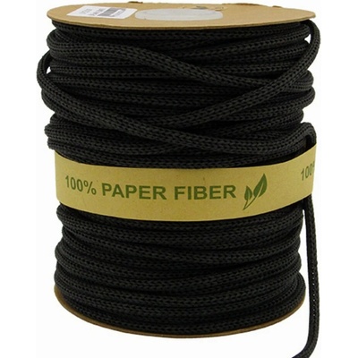 Papírová šňůra – Ø 4 mm x 50 m černá