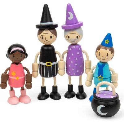 Bigjigs Toys Sada bábik do domčeka Rozprávkové bytosti