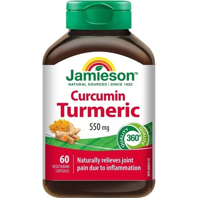 Jamieson Куркума, 550 mg, 60 капсули, Jamieson