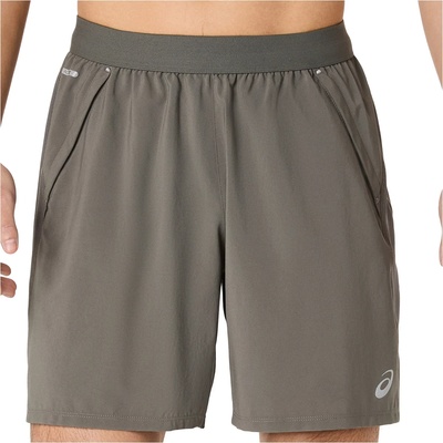 ASICS Мъжки шорти за бягане Asics Road 2-n-1 7'' Short Running shorts - Truffle Grey - размер M (012-3413-0213)