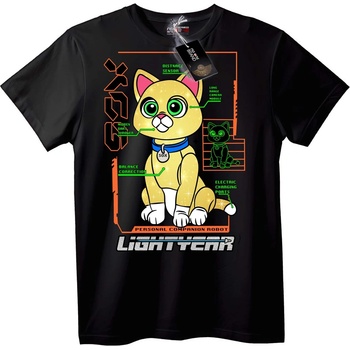 NOONEBRAND Тениска Робо-котка LightenR - XL, Black