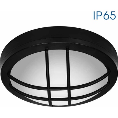 VIVALUX LED ПЛАФОНИЕРА MEZZO/X 18W 4000K Ø230x73мм 1350lm IP65 ЛИНИИ ЧЕРНА (VIV004746)