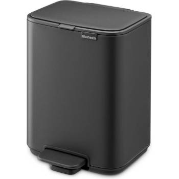 Brabantia Тъмносиво стоманено кошче за боклук с педал 4 l Bo - Brabantia (237904)