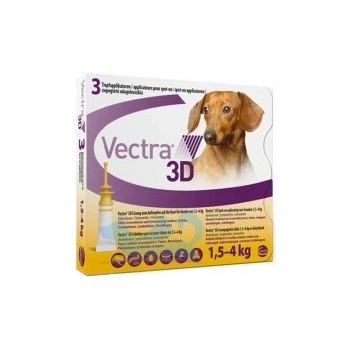 Vectra 3D dog XS 1,5-4 kg 3 x 0,8 ml