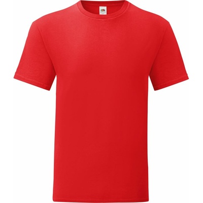 Fruit of the Loom ICONIC 150 T pánské tričko s krátkým rukávem červená