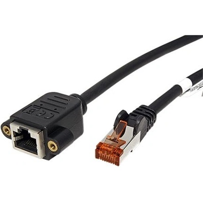 Goobay 21.92.0260 S/FTP patch, prodlužovací kat. 6, RJ45 M-F, 0,5m, černý