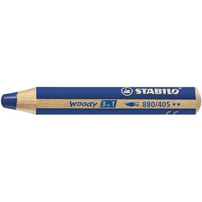 Stabilo Pastelka STABILO woody 3 v 1 barvička vodovka voskovka tmavá modrá 446429