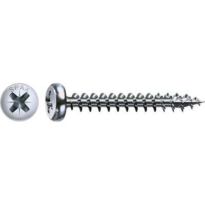 SPAX skrutka 4x25 polguľatá hlava PZ, W, 4C 10700511