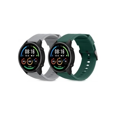 kwmobile 2x Гривна за Xiaomi Mi Watch Color Sport / S1 Active - сив