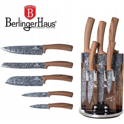 Berlingerhaus BH 2160 nerez Sada nožů ve stojanu Forest Line 6 ks