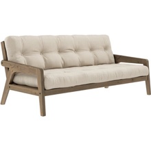 sofa GRAB by Karup 100*200 cm carob hnědá + futon beige 747