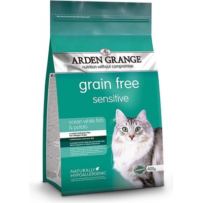 Arden Grange Adult Cat Sensitive Ocean White Fish & Potato grain free 0,4 kg
