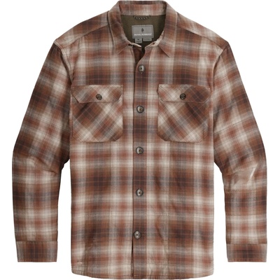 Royal Robbins Мъжка риза с копчета Royal robbins Snowcap Lined Flannel L/S Shirt - Seal Brown Tioga Pld - размер XXL (033-2890-0215)