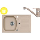 Sety kuchynských drezov a batérií Set Alveus Record 30 + Nina