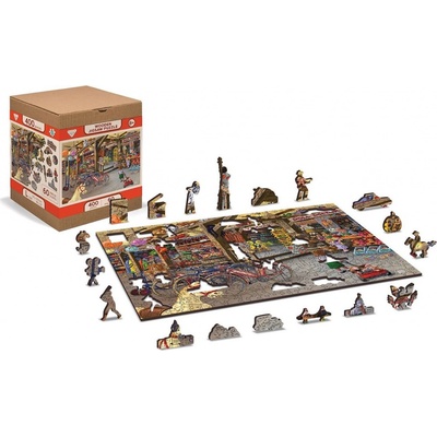 WOODEN CITY Dřevěné V hračkářství 2v1 400 dielov EKO