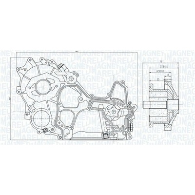 Olejové čerpadlo MAGNETI MARELLI 351516000119