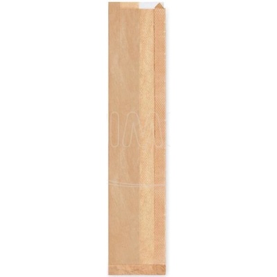 Wimex Papierové vrecko s okienkom 8cm 12+5 x 59 cm `Baguette` (1000 ks)