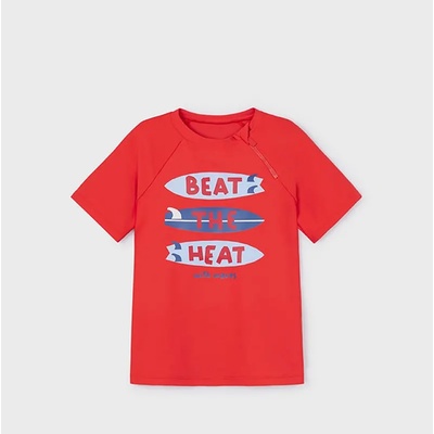 MAYORAL Тениска с uv защита в цвят диня Майорал със сърфове