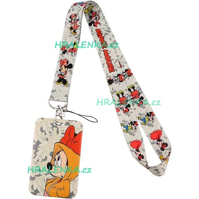 Šňůrka na krk s cedulkou Minnie Mouse