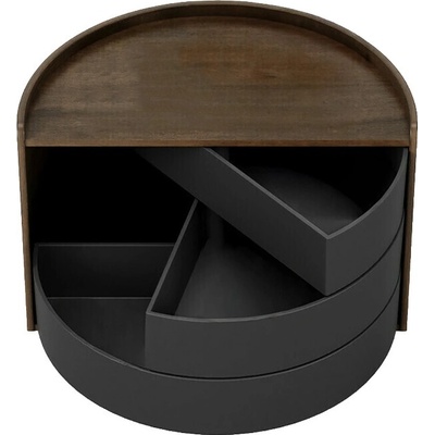 Umbra Кутия за бижута на три нива Umbra Moona, цвят черен и орех (1014748-048)