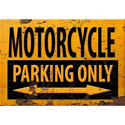 Ceduľa Motorcycle Parking Only