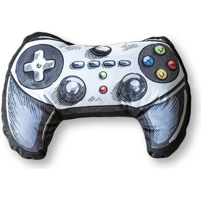 DETEXPOL Tvarovaný mikroplyšový vankúšik Ovládač game Polyester, 39x30