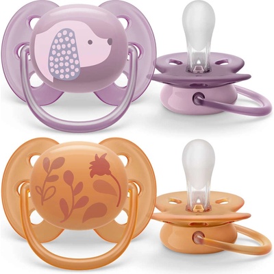 Avent Philips cumlík Ultrasoft dievča 2 ks SCF091/18