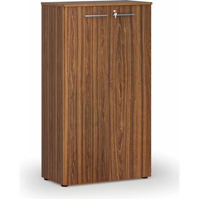 Primo Kancelárska skriňa s dverami WOOD, 1434 x 800 x 420 mm, orech