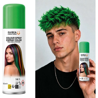 Guirca barevný sprej na vlasy zelená 125 ml