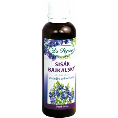 Dr.Popov Šišák bajkalský originální bylinné kapky 50 ml