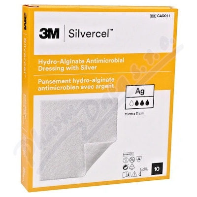Silvercel hydroalginát. krytí 11 x 11 cm 10 ks
