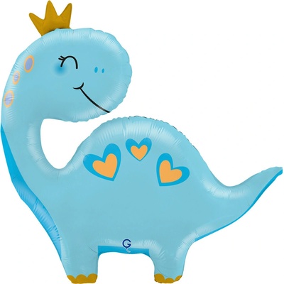 GRABO Dinosaur modrý 28" 71 cm fóliový balónik nafukovací