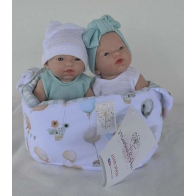 Marina & Pau Realistická dvojčátka Venoušek a Venuška 21 cm