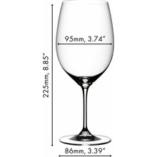Riedel Pohár na červené víno BORDEAUX VINUM 995 ml