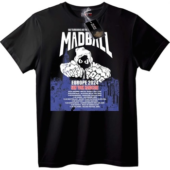 NOONEBRAND Тениска MADBALL Европейско Турне 2024 - 7XL, White