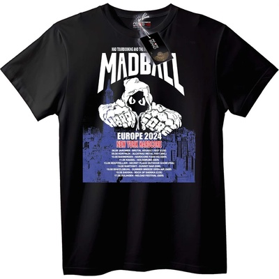 NOONEBRAND Тениска MADBALL Европейско Турне 2024 - 7XL, White