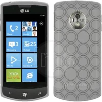 LG E900 Optimus 7Q Силиконов Калъф Бял + Протектор