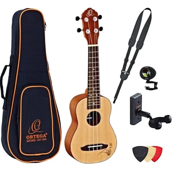 Ortega Guitars RU5-SO Deluxe SET Сопрано укулеле Natural