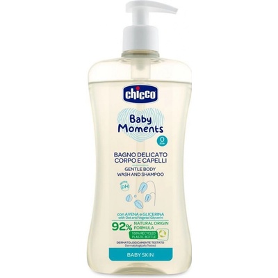 Chicco jemný šampón na telo a vlasy s neutrálnym pH a dávkovačom 500 ml
