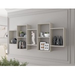 Mirjan24 Стенна полица TRIO 161x65x18 см кашмир (MJ0147)
