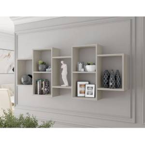 Mirjan24 Стенна полица TRIO 161x65x18 см кашмир (MJ0147)