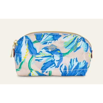 Oilily kosmetická taška Poppy pouch s tulipány MEOIL0B06-05 béžovo modrá