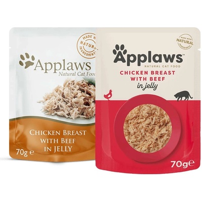 Applaws Cat kuřecí prsa a hovězí jelly 70 g