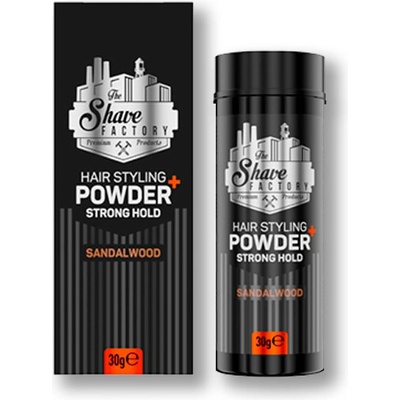 The Shave Factory stylingový púder na vlasy Sandalwood 30g