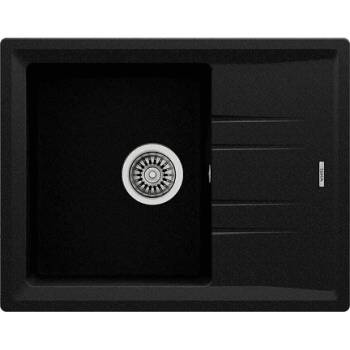 Teka Гранитна мивка, обръщаема, за шкаф 45 см Stone 45 S-TG ЧЕРЕН МЕТАЛИК (М.1022.ЧМ)