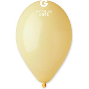 Gemar Латексови Балони Пастел, Бебешко Жълто, 30см (g110-043)
