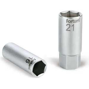 Fortum Фасунга за свещ за запалване 1/2", 61CrV5; 16 мм, гумирана FORTUM