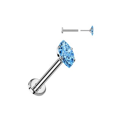 Šperky4U Piercing do brady Push in labreta Titan TIT1542-Q